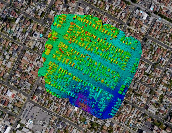 Figure 1-2: Boyle Heights Infrared Heat signature map